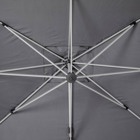 Tela de sombrilla Équador Gris oscuro - 4 x 3 m - Hespéride