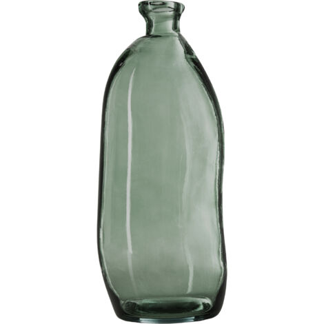 Botella de vidrio reciclado caqui A 51 cm