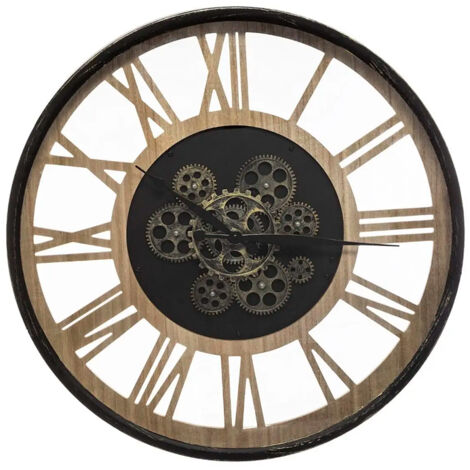 Reloj 'Paul' - metal y madera D. 57 cm - Atmosphera créateur d'intérieur