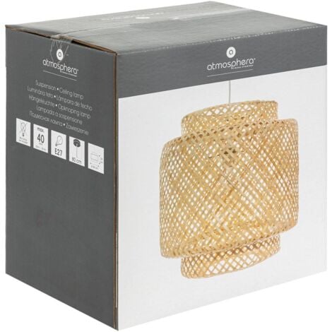 Lámpara colgante 'Liby' - bambú D. 40 cm - Atmosphera créateur d'intérieur