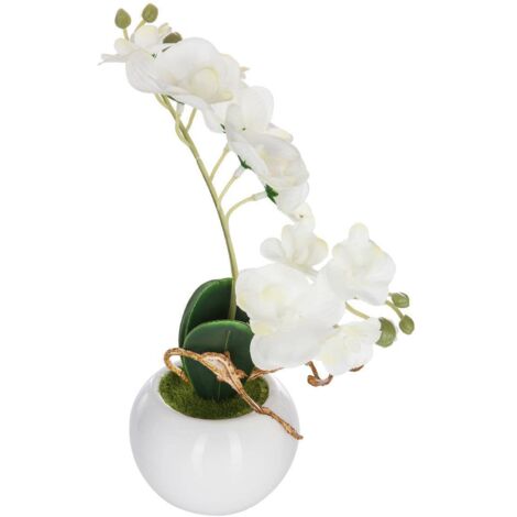 Orquídea artificial maceta cerámica H25cm - Atmosphera créateur d'intérieur