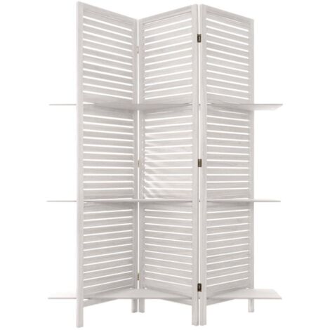 Biombo 3 baldas - blanco A. 170 cm - Atmosphera créateur d'intérieur