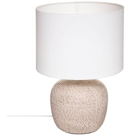 Lámpara «Davia» - beis y blanco - cerámica H40 cm - Atmosphera créateur d'intérieur (1/3)