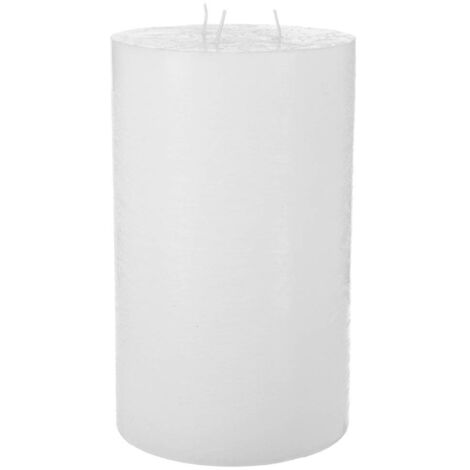 Vela rústica - 3 mechas - blanca - 3kg - Atmosphera créateur d'intérieur