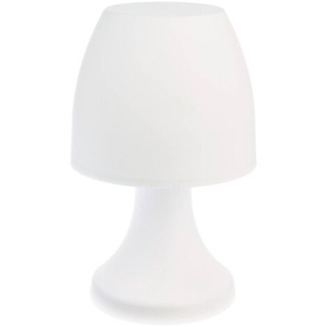 LÁMPARA INÁLAMBRICA DE SOBREMESA LED BLANCA H.27CM (1/5)