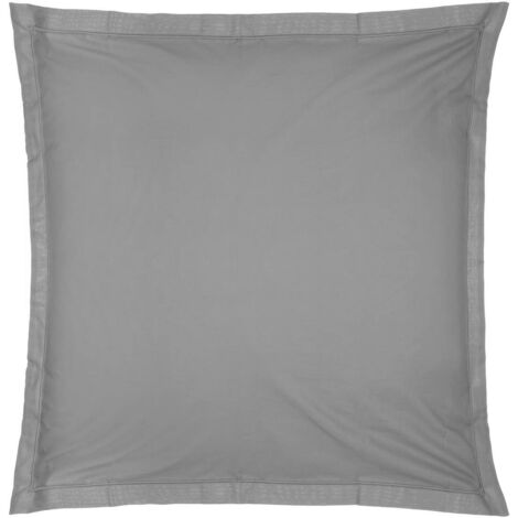 Funda de almohada de algodón - gris 63 x 63 cm - Atmosphera créateur d'intérieur