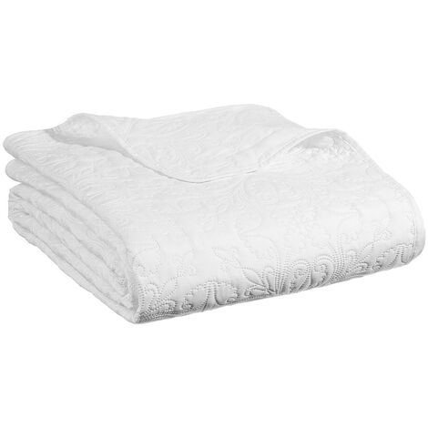 Colcha + 2 fundas de almohada 'Arabesque' marfil - 260 x 240 cm - Atmosphera créateur d'intérieur