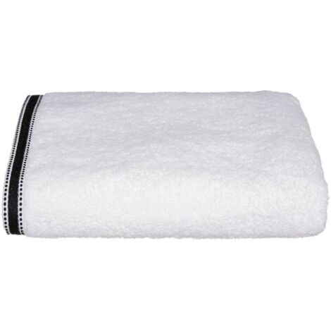 Toalla de baño «Joia» - algodón 550 gr/m² - blanco 100 x 150 cm - Atmosphera créateur d'intérieur