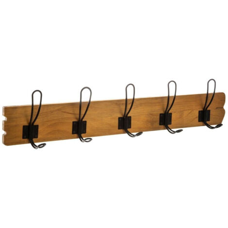 Perchero 'Loft' 5 ganchos 64 x 14 cm - Atmosphera créateur d'intérieur