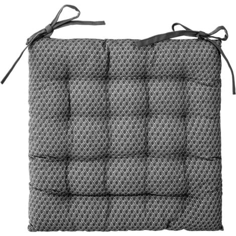Funda de silla Otto - algodón - gris - 38x38 cm - Atmosphera créateur d'intérieur