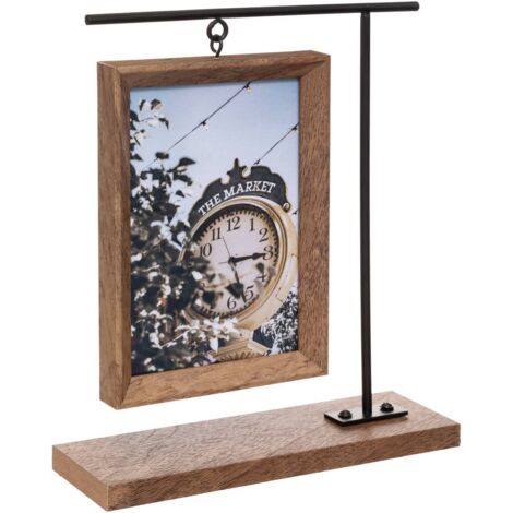 Marco de fotos colgante - madera 10 x 15 cm - Atmosphera créateur d'intérieur