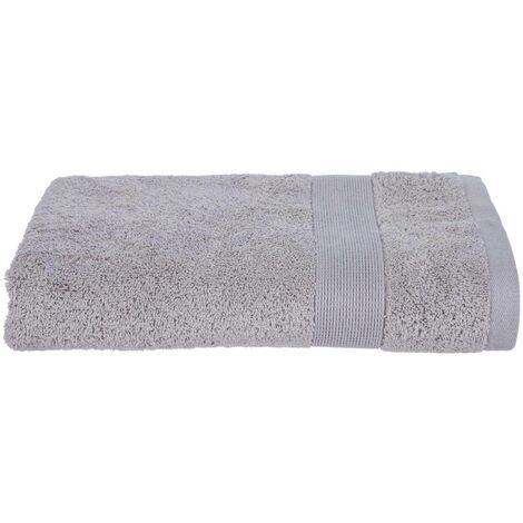 Toalla de ducha 'Essentiel' - algodón 450 g/m² - gris topo 70 x 130 cm - Atmosphera créateur d'intérieur