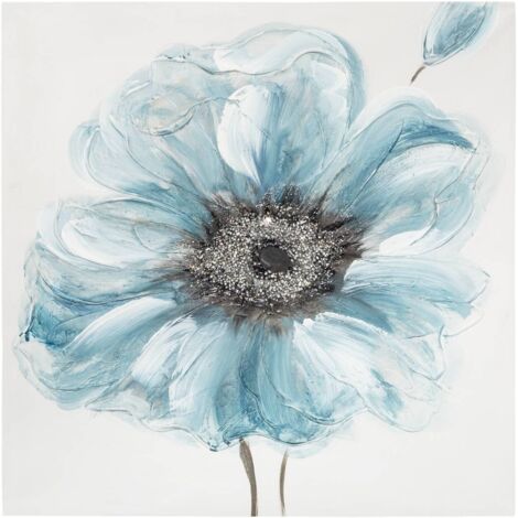 Lienzo pintado Flores 48x48cm - Atmosphera créateur d'intérieur