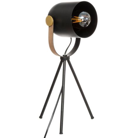 Lámpara de mesa tripode modelo action e27 color negro (1/5)
