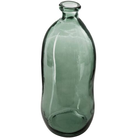 Jarrón 'Dame Jeanne' - vidrio reciclado - verde caqui A. 73 cm - Atmosphera créateur d'intérieur