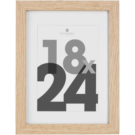 Marco de fotos Eva - madera y cristal - 18x24 cm - Atmosphera créateur d'intérieur