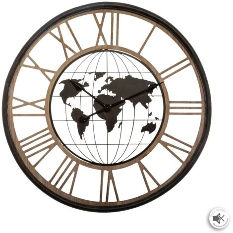 Reloj 'Monde' - metal D. 67 cm - Atmosphera créateur d'intérieur