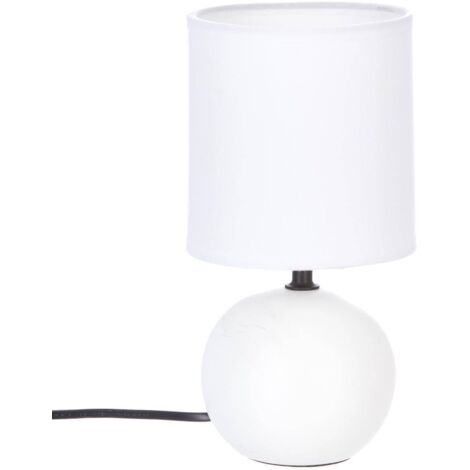 Lámpara 'Timeo' blanca mate - cerámica A. 25 cm - Atmosphera créateur d'intérieur