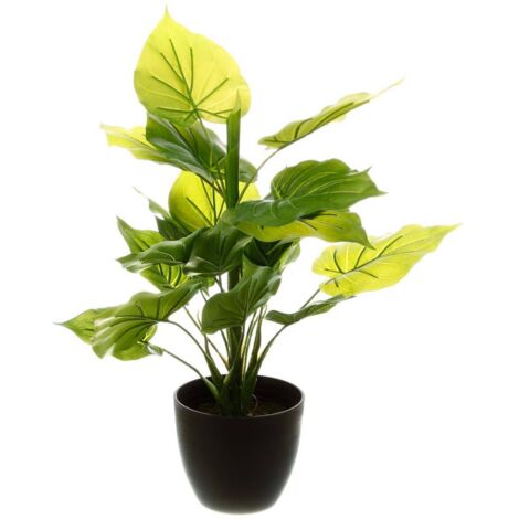 Planta artificial - maceta de cemento - H45 cm - Atmosphera créateur d'intérieur