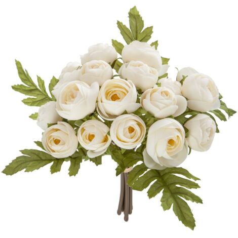 Ramo de 18 mini camelias artificiales - H30 cm - Atmosphera créateur d'intérieur