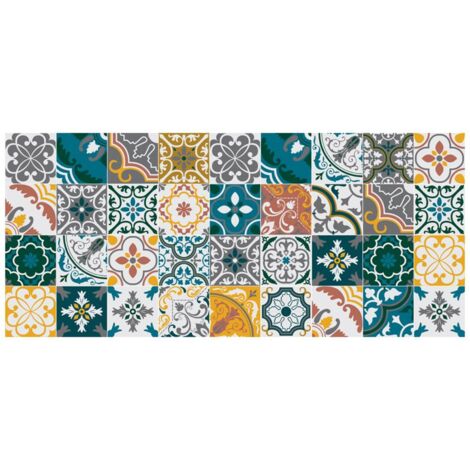 Alfombra mosaico vinilo 50x112cm - Atmosphera créateur d'intérieur