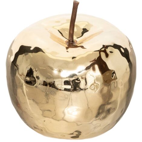 Manzana deco - cerámica - oro - D12 cm - Atmosphera créateur d'intérieur