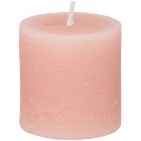 Vela rústica - rosa claro - 60g - Atmosphera créateur d'intérieur
