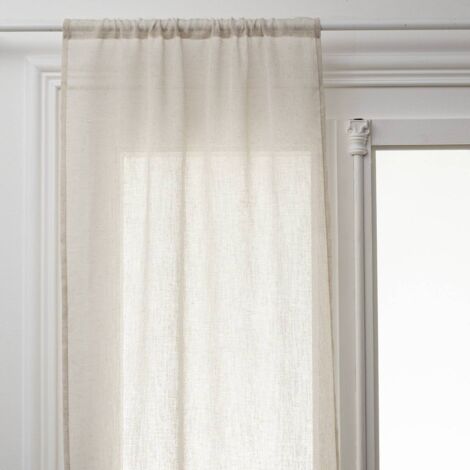 Juego de 2 cortinas Fred - lino 60x160 cm - Atmosphera créateur d'intérieur
