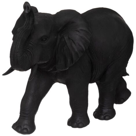 Estatuilla de elefante - gris - resina H52 cm - Atmosphera créateur d'intérieur