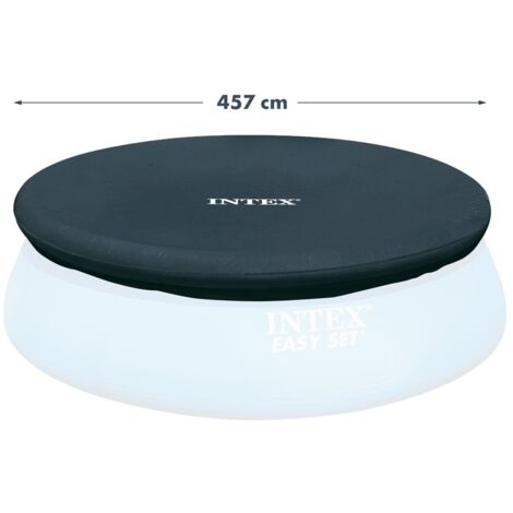 Perfk Cubierta Redonda Para Piscina O Arenero – Tela Oxford 210D Elástica, Protector A Prueba De Polvo E Impermeable, Diámetro 122cm X Altura 30cm, Para Jardín Y Muebles
