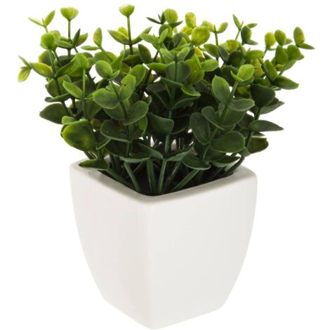 Planta artificial maceta cerámica H16cm - Atmosphera créateur d'intérieur