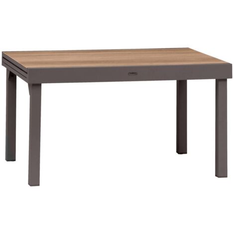 Hespéride - Sillón Piazza Avellana y Tonka - L. 56 x Pr. 65 x al. 87 cm - Mobiliario de Exterior para terraza, balcón y Patio