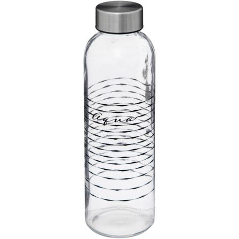 Botella agua cristal color azul 1,5L Vidrio Reciclado 