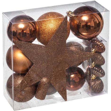 Kit árbol de Navidad Colorama de Noël 18 piezas de bronce - Atmosphera créateur d'intérieur