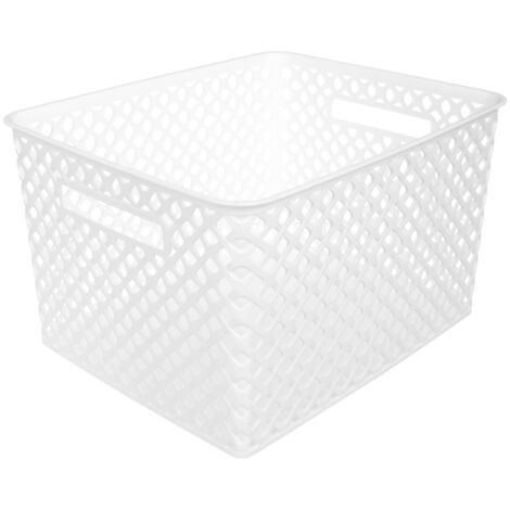 Cesta de plástico 19l folk blanca - 5five