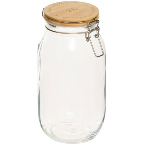 Tarro de cristal con tapa de pino wording 2l - 5five