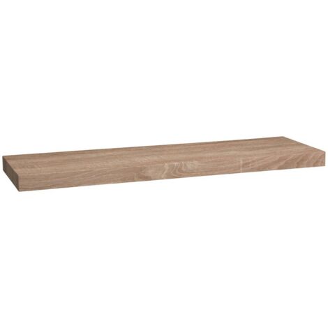 Estantería de pared de roble natural L80
