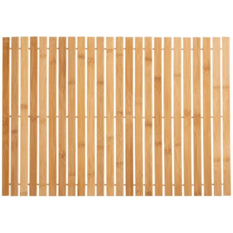 Alfombrilla de baño de bambú en forma de patito 40x60cm - 5five