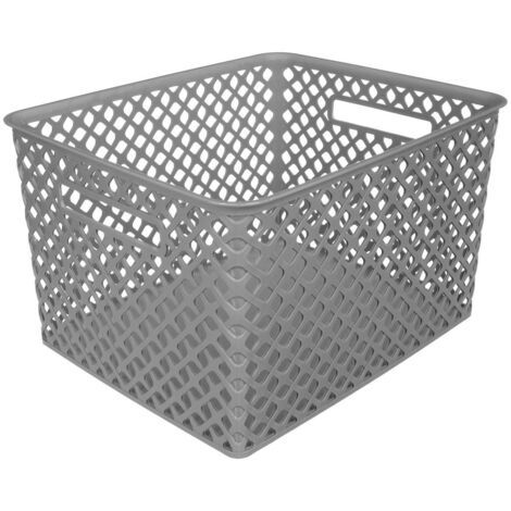 Cesta de plástico 19l folk gris - 5five