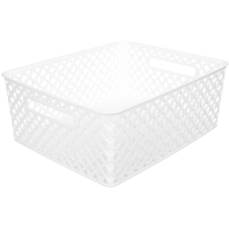 Cesta de plástico folk 11l blanca - 5five