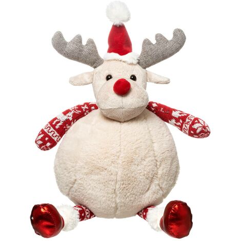 Sombrero de peluche de reno rojo H 40 Cm - Feeric lights & christmas