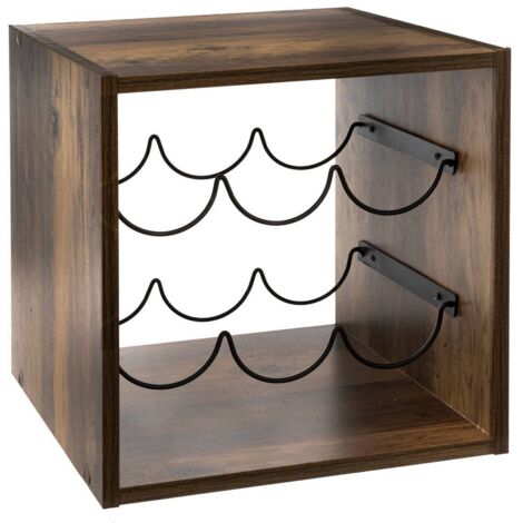 Armario mix n modul de 6 botellas indus en efecto madera oscura - 5five