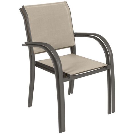 Silla de jardín apilable ESSENTIA Azul pato y Gráfito Hespéride 46 x 61