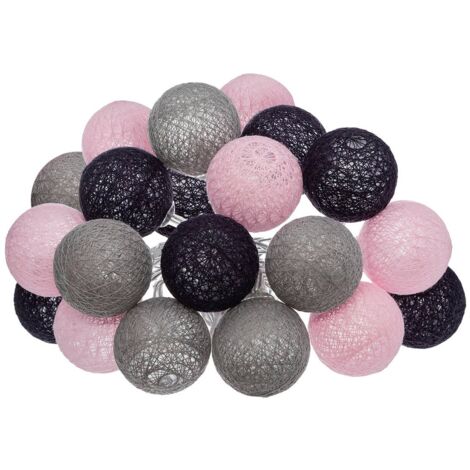 Cadena de leds Pinky 20 bolas D6cm - Atmosphera créateur d'intérieur