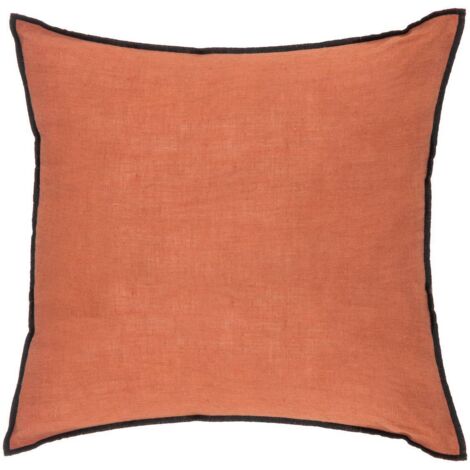 Cojín Linah algodón - rosa terracota - 45x45 cm - Atmosphera créateur d'intérieur