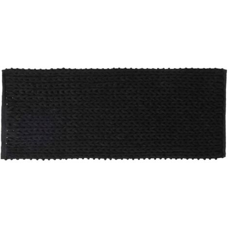 Colorama alfombra de baño kohl negra 50x120cm - 5five