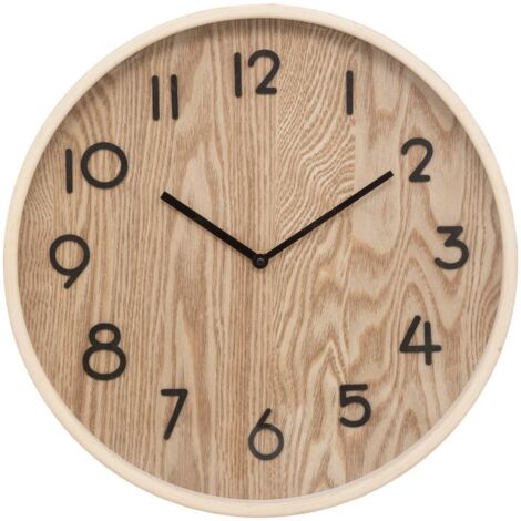 RELOJ 38cm Ivana DISEÑO DE MADERA fabricado en tablero de fibra (1/3)