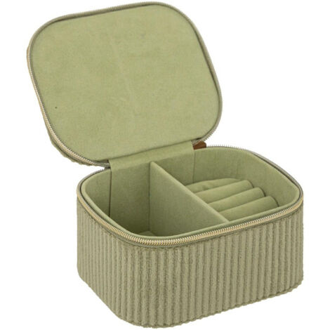 Joyero Enya papel - verde - 11x5 -5 cm - Atmosphera créateur d'intérieur