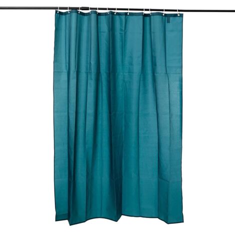 Cortina de ducha colorama azul petróleo 180x200cm - 5five