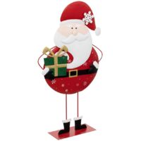 Papá Noel con regalo de metal 65cm - Feeric lights & christmas